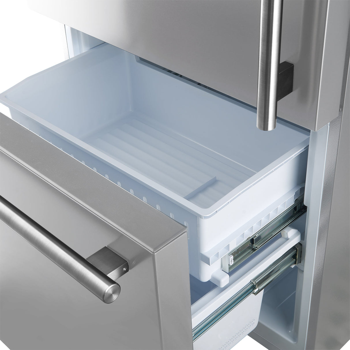 FORNO Espresso Milano 62" 34.4 cu. ft. Side-By-Side Refrigerator with Ice Maker in Stainless Steel, FFFFD1787-60S