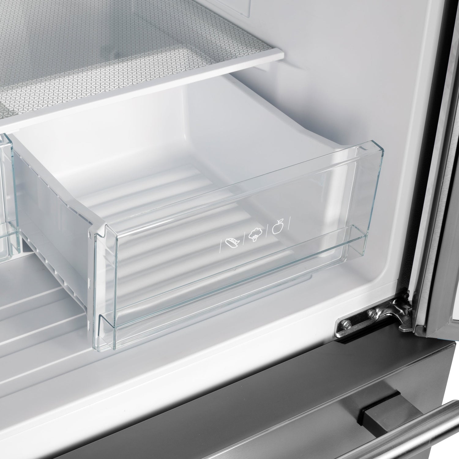 FORNO Gallipoli 35" 17.5 cu. ft. French Door Built-In Refrigerator in Stainless Steel with Ice Maker and Grill Trim Kit, FFFFD1974-35SG