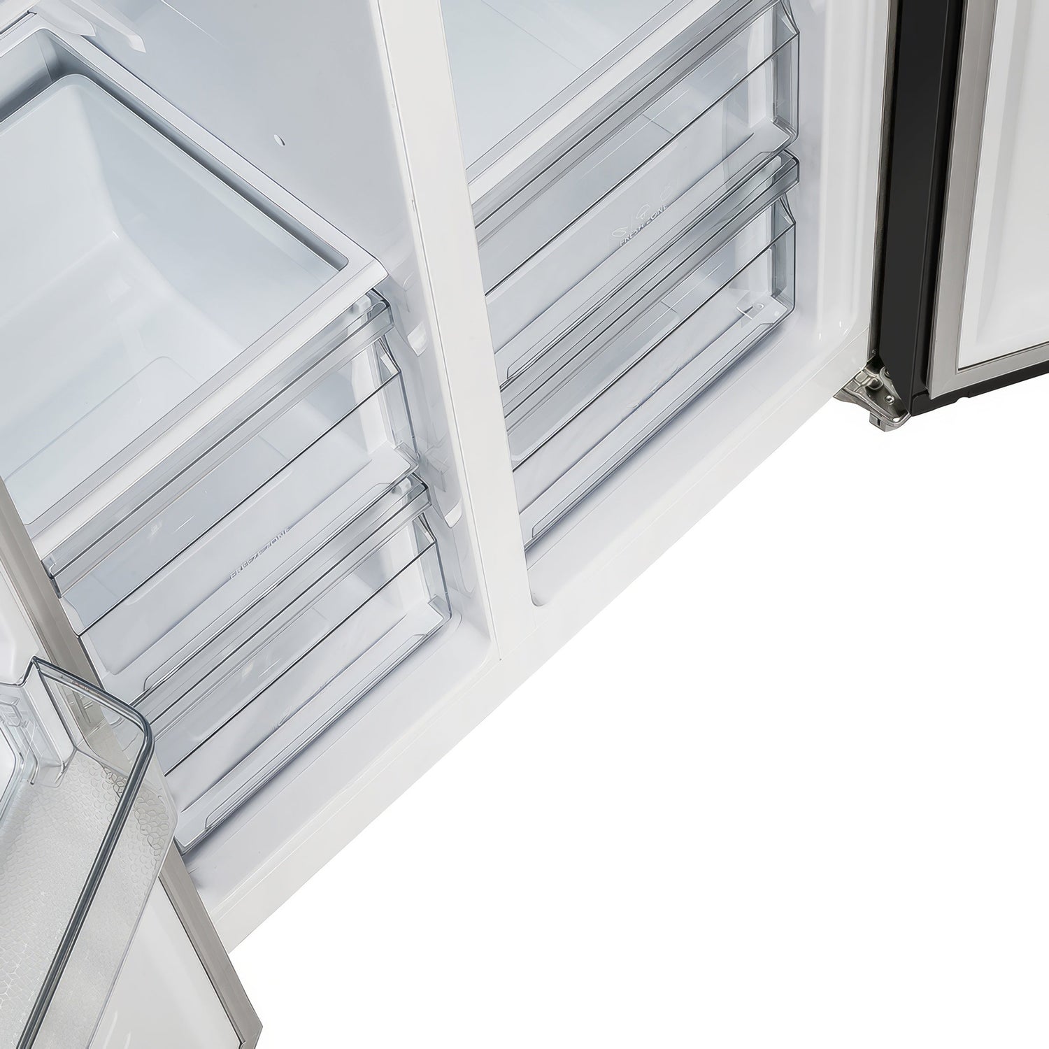 FORNO Espresso Salerno 33" 15.6 cu. ft. Refrigerator in Black with Silver Handles, FFRBI1805-33BLK