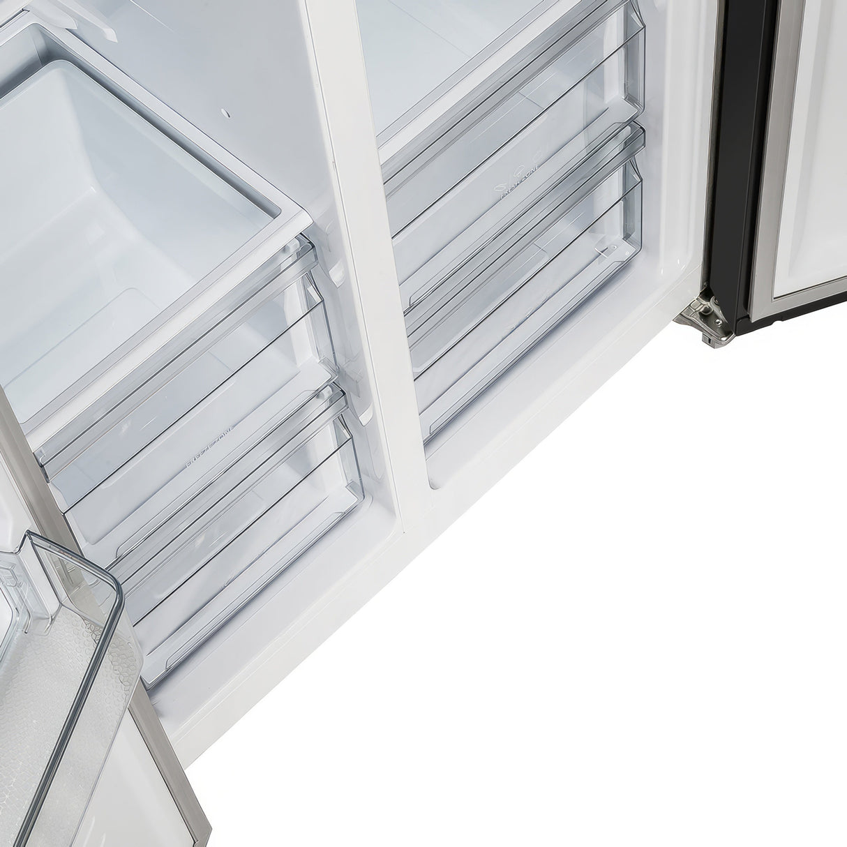 FORNO Espresso Salerno 33" 15.6 cu. ft. Refrigerator in Black with Silver Handles, FFRBI1805-33BLK