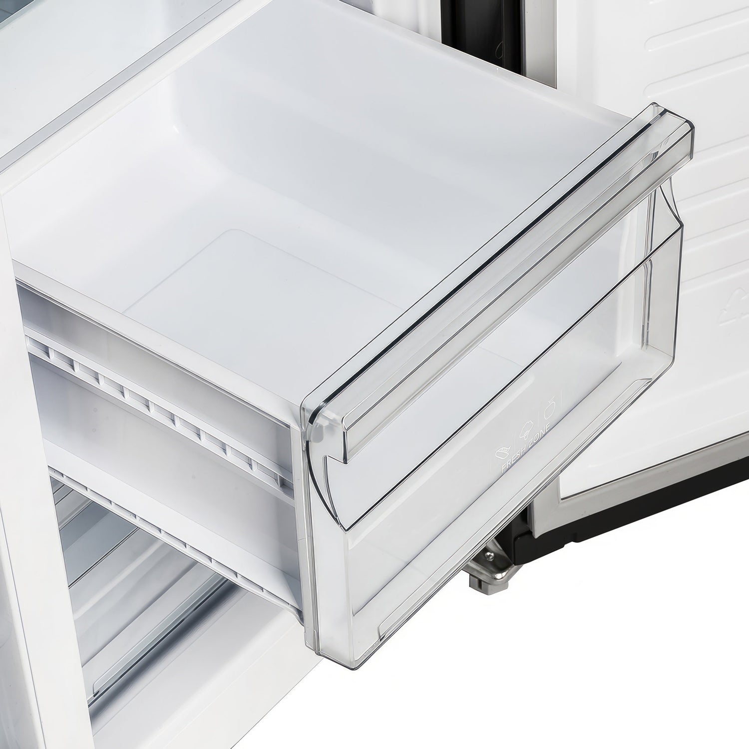 FORNO Espresso Salerno 33" 15.6 cu. ft. Refrigerator in Black with Silver Handles, FFRBI1805-33BLK