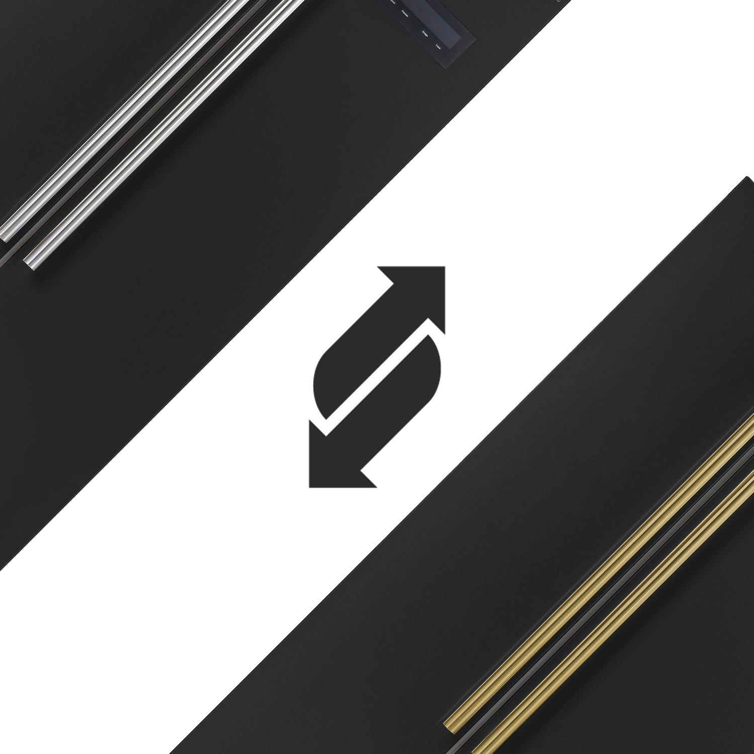 FORNO Espresso Salerno 33" 15.6 cu. ft. Refrigerator in Black with Silver Handles, FFRBI1805-33BLK