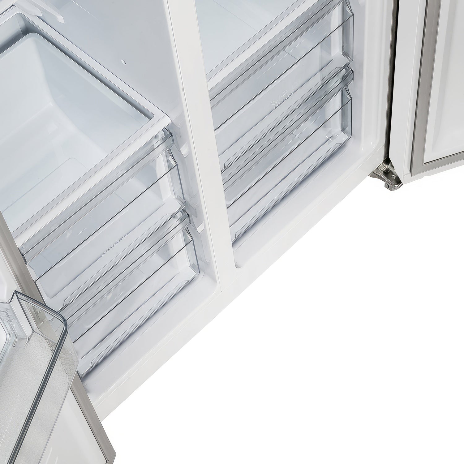 FORNO Espresso Salerno 33" 15.6 cu. ft. Refrigerator in White with Silver Handles, FFRBI1805-33WHT