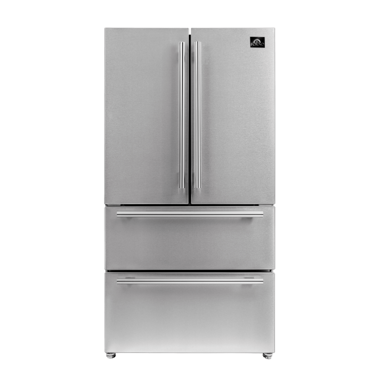 FORNO Appliance Package - 48" Gas Range, 36" Refrigerator, Microwave Drawer, Dishwasher, AP-FFSGS6244-48-25