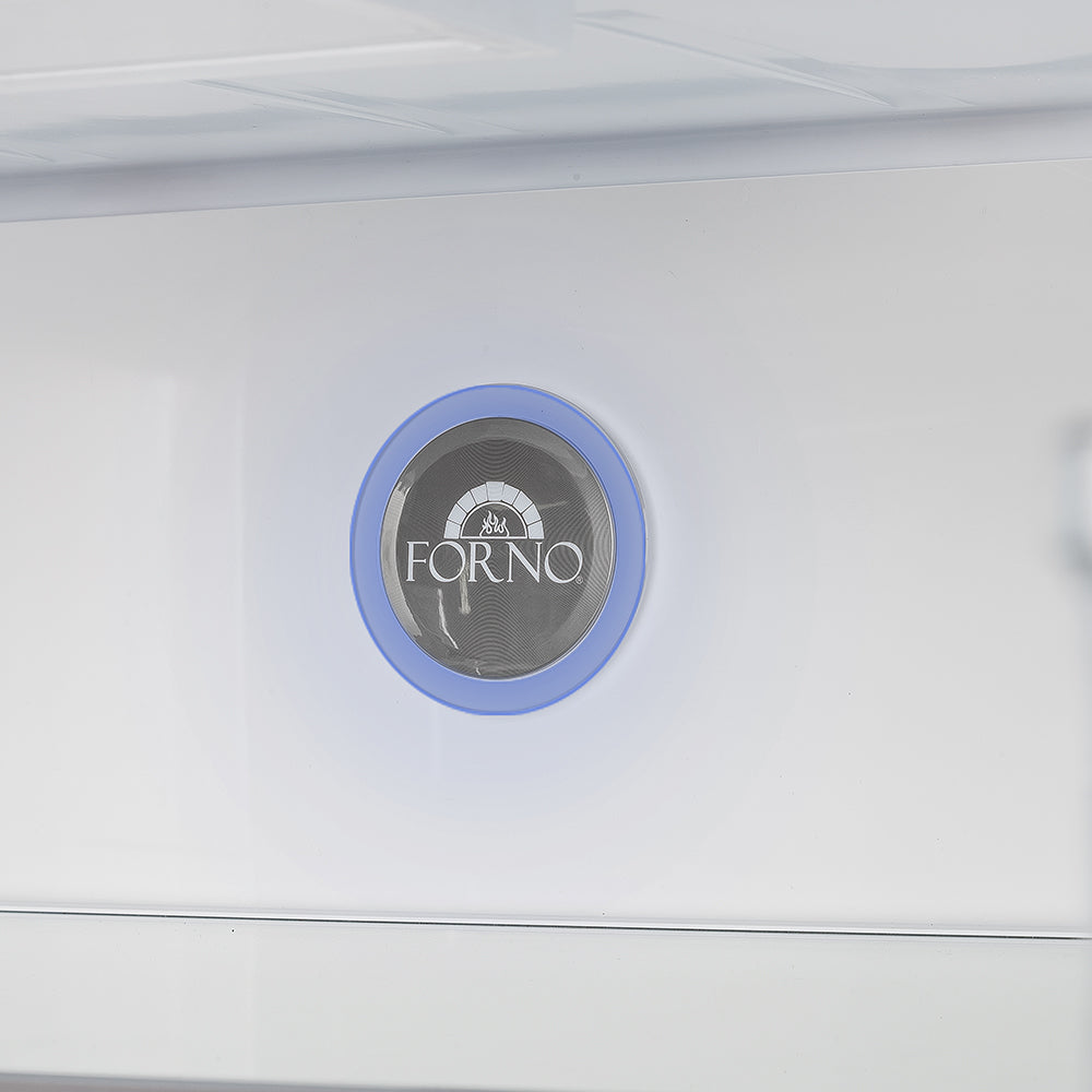 FORNO Moena 40" 19.2 cu. ft. French Door Built-In Refrigerator in Stainless Steel with Ice Maker and Modern Trim Kit, FFRBI1820-40MG