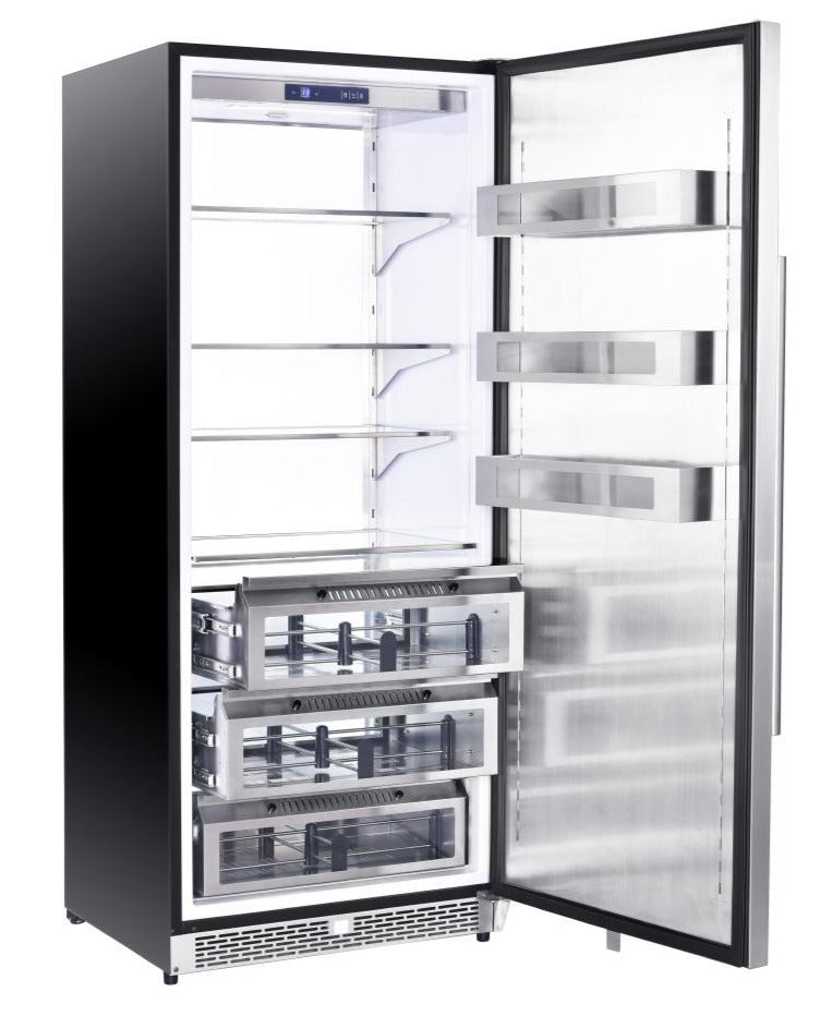 FORNO Colone 30" 14.6 cu.ft. Freestanding Refrigerator in Stainless Steel, FFRBI1821-30S