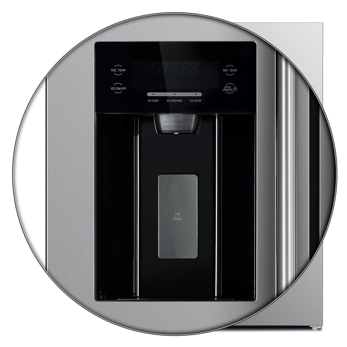 FORNO Salerno 36" 20 cu. ft. Side-by-Side Built-In Refrigerator with Water and Ice Dispenser, FFRBI1844-36SB