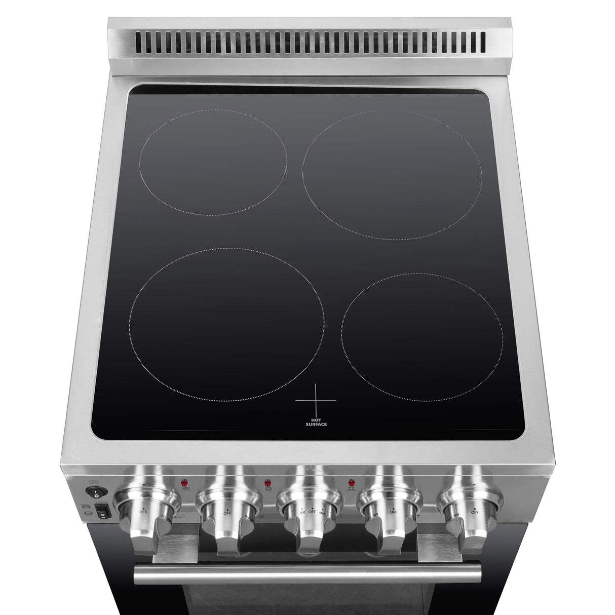 FORNO Pallerno 20" 2.05 cu.ft. Freestanding Electric Range with 4 Elements in Stainless Steel, FFSEL6052-20