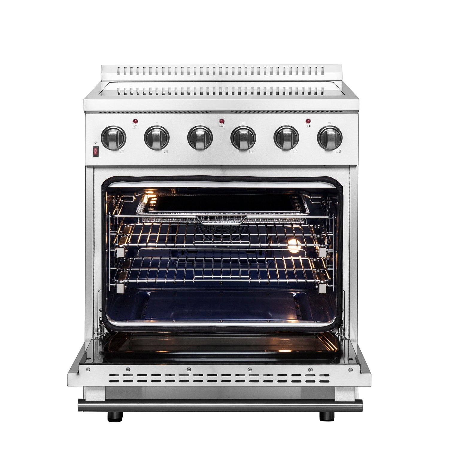 FORNO Galiano 30" 4.32 cu. ft. Freestanding Electric Range with 4 Elements in Stainless Steel, FFSEL6083-30
