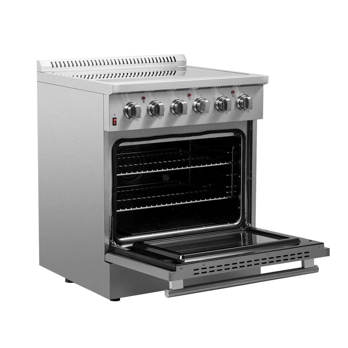 FORNO Galiano 30" 4.32 cu. ft. Freestanding Electric Range with 4 Elements in Stainless Steel, FFSEL6083-30