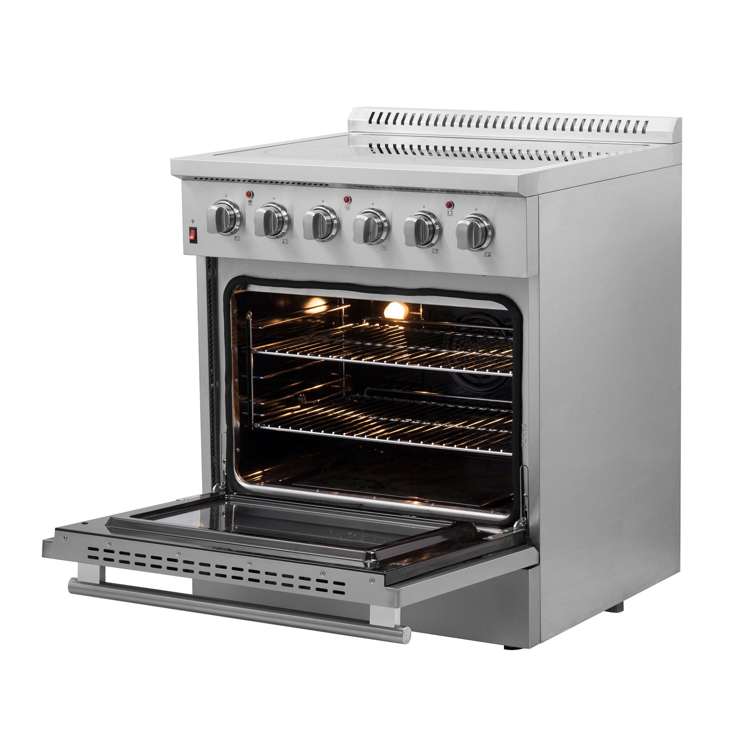 FORNO Galiano 30" 4.32 cu. ft. Freestanding Electric Range with 4 Elements in Stainless Steel, FFSEL6083-30