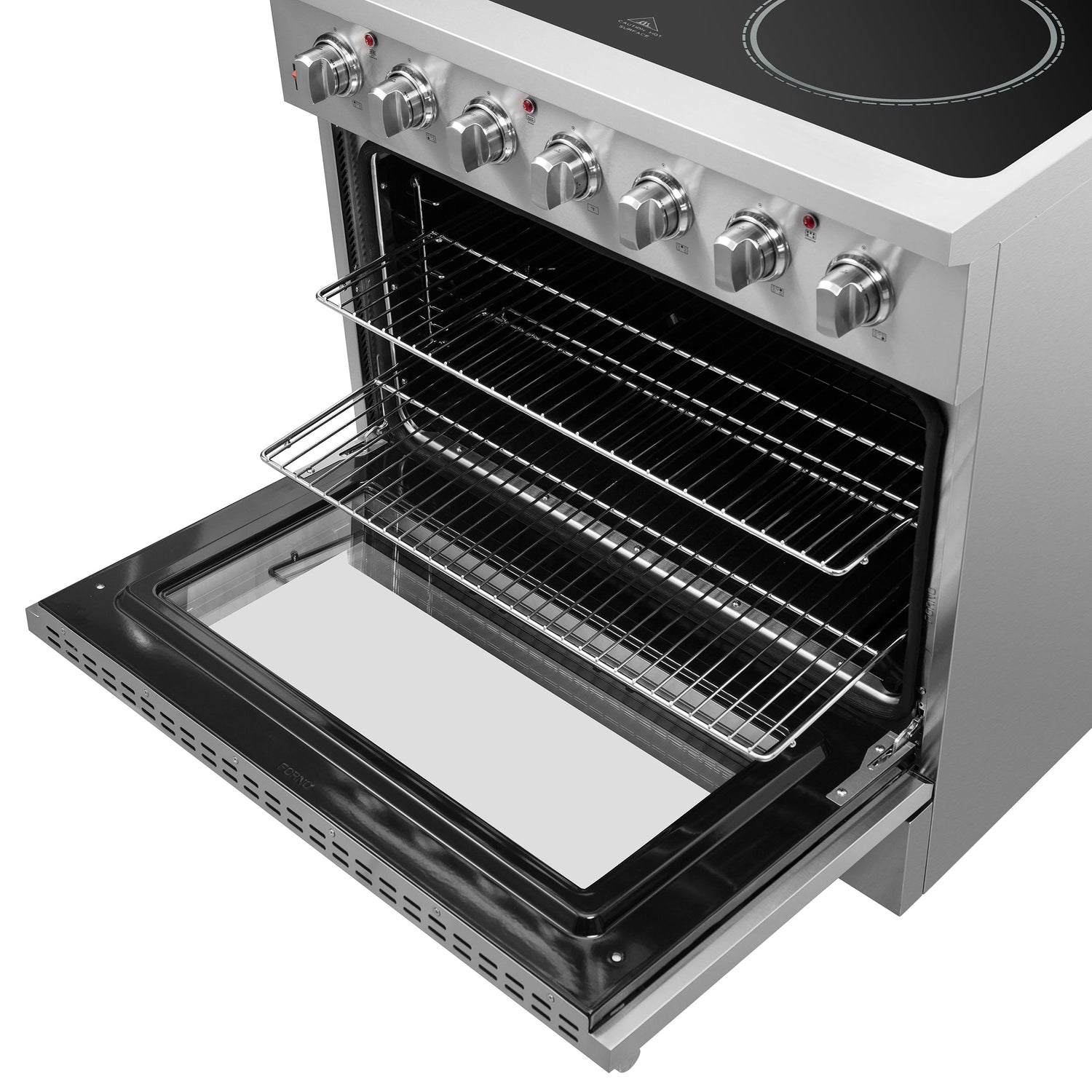 FORNO Galiano 36" 5.36 cu. ft. Freestanding Electric Range with 5 Elements in Stainless Steel, FFSEL6083-36