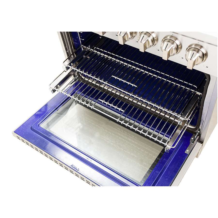 FORNO Massimo 36″ 5.36 cu. ft. Freestanding Dual Fuel Range with 6 Burners, FFSGS6125-36