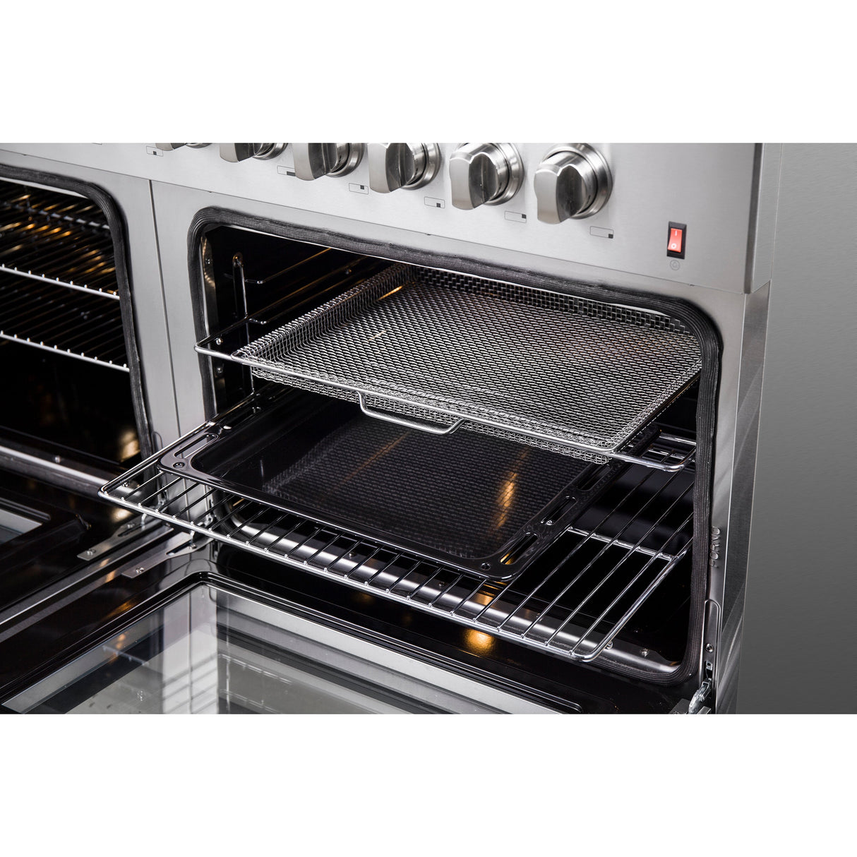 FORNO Galiano 60" 8.64 cu. ft. Dual Fuel Range with 10 Italian Burners in Stainless Steel, FFSGS6156-60