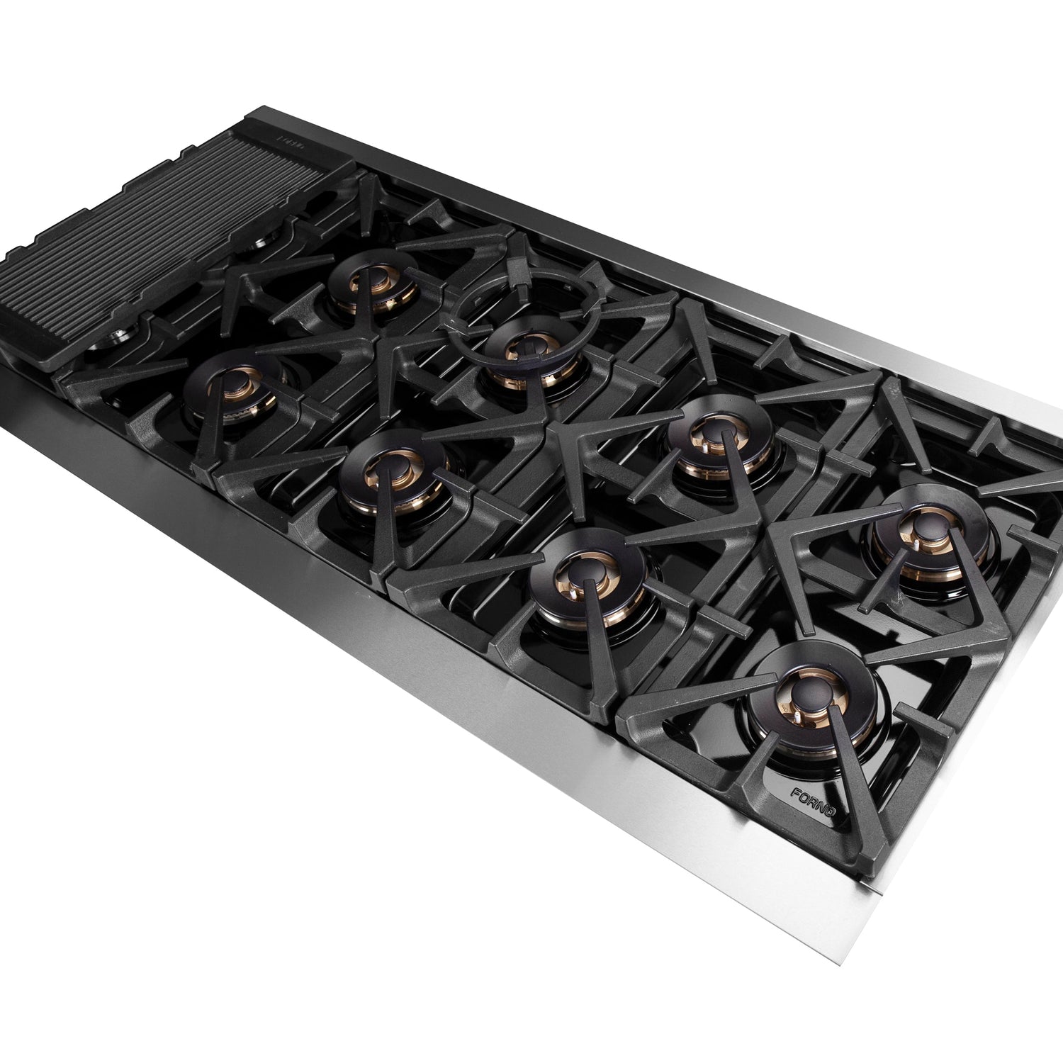 FORNO Capriasca 60" 8.64 cu. ft. Dual Fuel Range with 10 Italian Burners in Stainless Steel, FFSGS6187-60