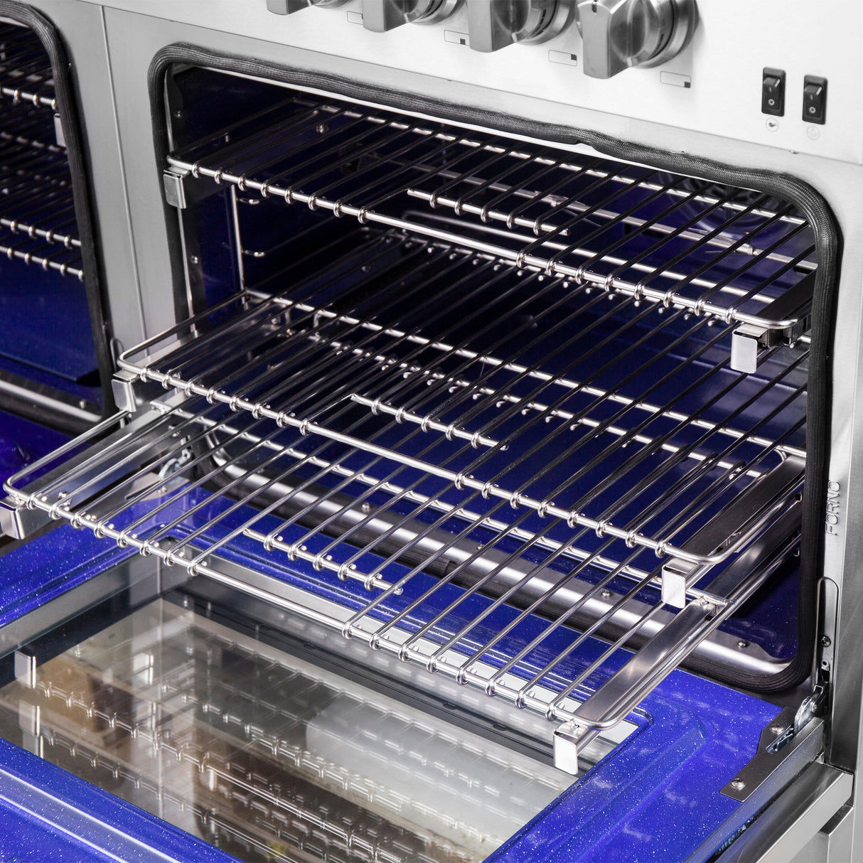 FORNO Capriasca 60" 8.64 cu. ft. Dual Fuel Range with 10 Italian Burners in Stainless Steel, FFSGS6187-60