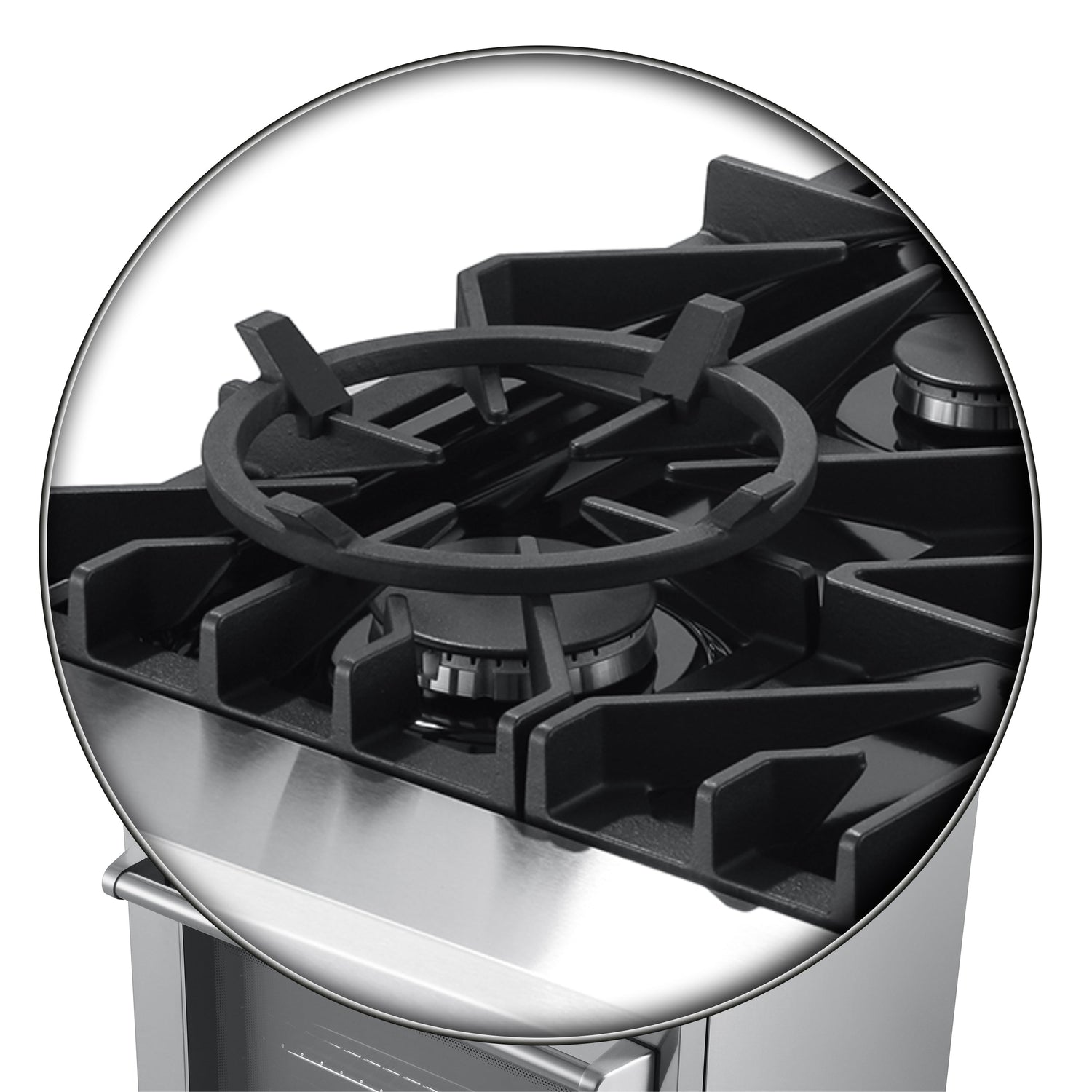 FORNO Lazio 30" 4.32 cu. ft. Dual Fuel Range with 5 Italian Burners in Stainless Steel, FFSGS6196-30