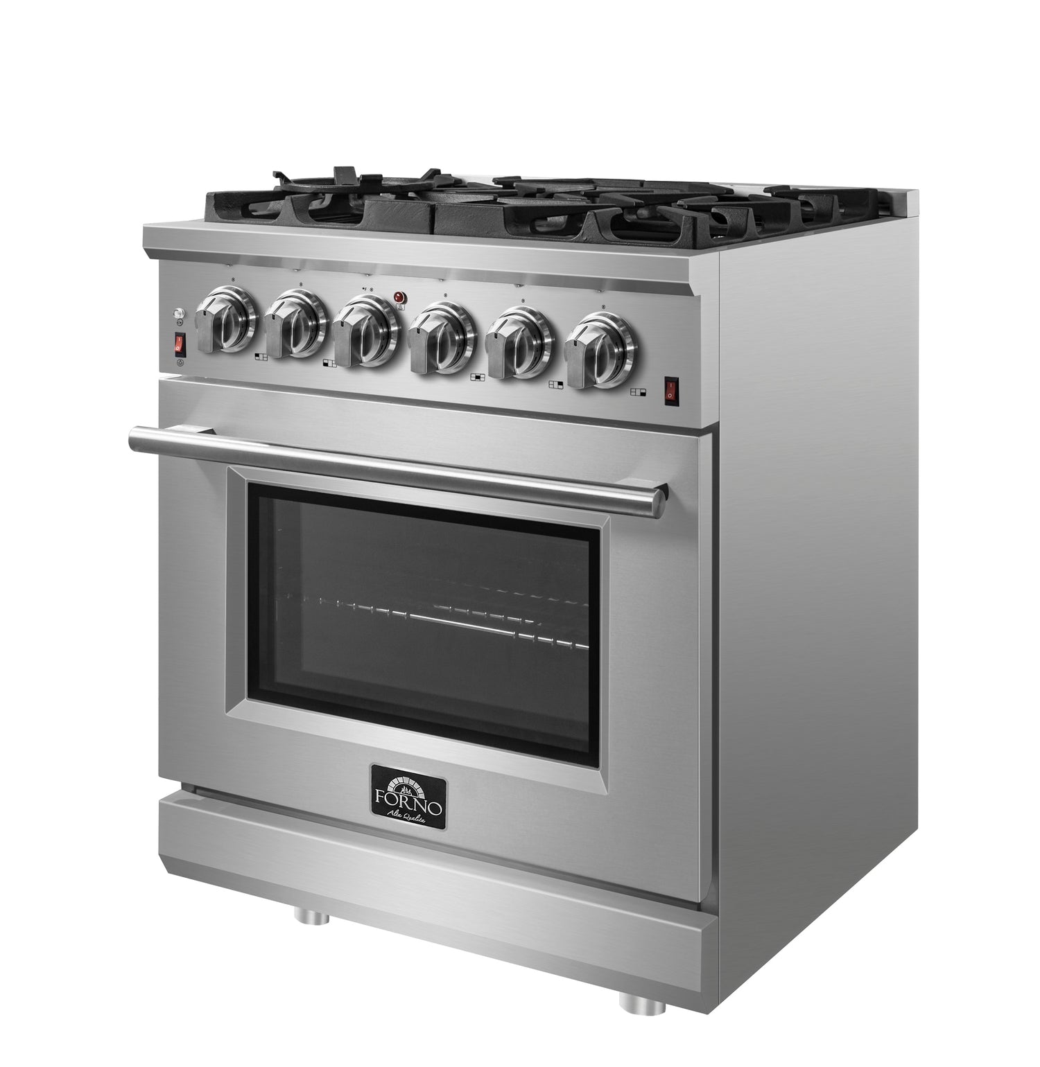 FORNO Massimo 30″ 4.32 cu. ft. Freestanding Gas Range with 5 Burners, FFSGS6239-30