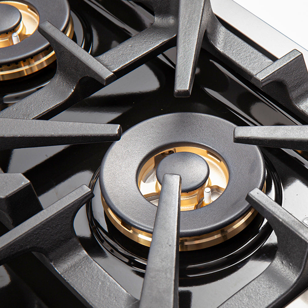 FORNO Capriasca 30″ 4.32 cu. ft. Gas Range with 5 Italian Burners in Stainless Steel, FFSGS6260-30