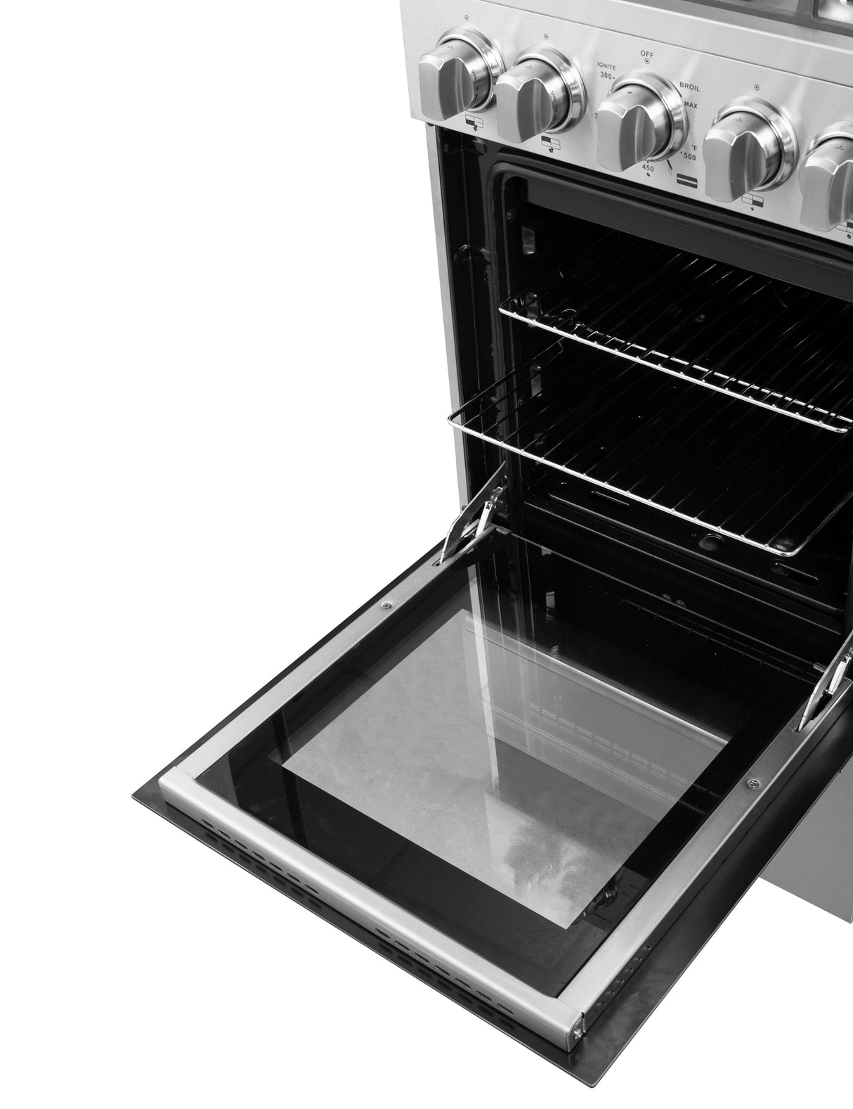 FORNO Lamazze 20" 2.05 cu. ft. Freestanding Gas Range with 4 Sealed Burners in Stainless Steel, FFSGS6265-20