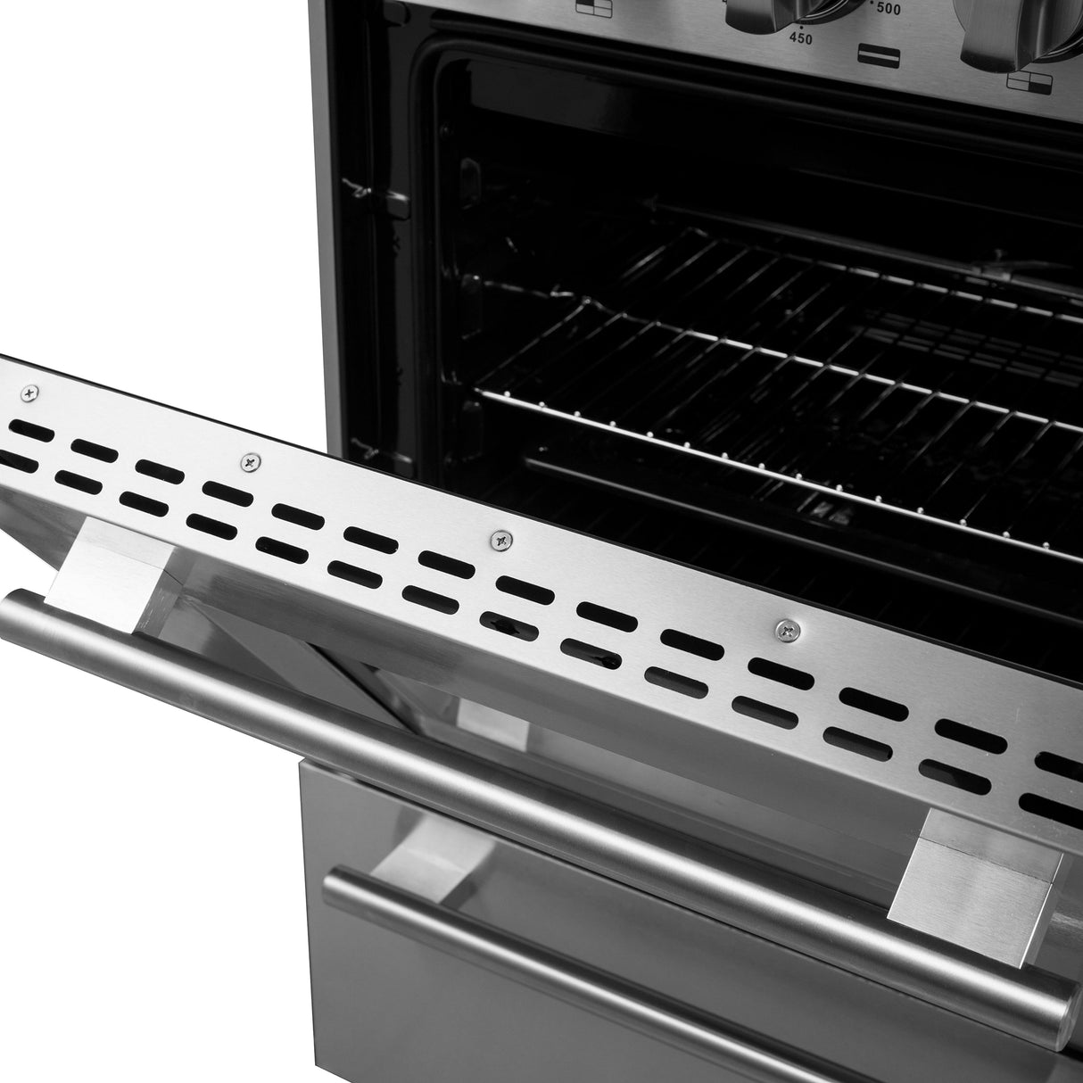 FORNO Breno 24" 2.3 cu. ft. Freestanding Gas Range with 4 Sealed Burners in Stainless Steel, FFSGS6272-24
