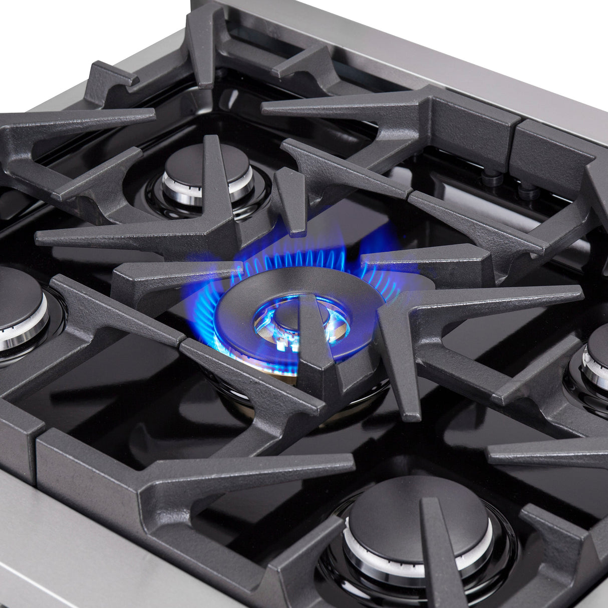 FORNO Massimo 30″ 4.32 cu. ft. Freestanding French Door Dual Fuel Range with 5 Burners, FFSGS6325-30