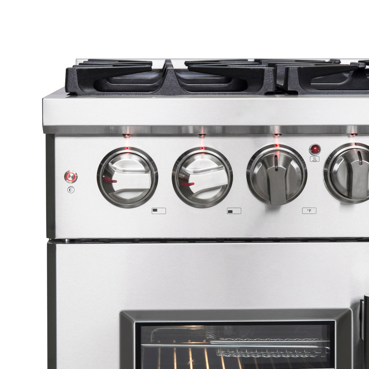 FORNO Massimo 36" 5.36 cu. ft. Freestanding French Door Dual Fuel Range with 6 Burners, FFSGS6325-36