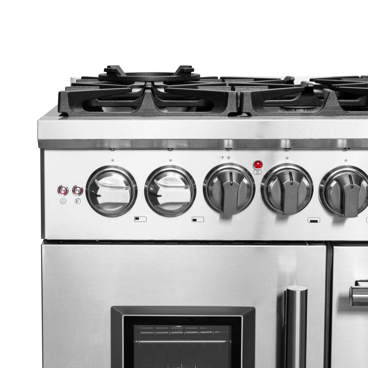 FORNO Massimo 48″ Freestanding French Door Dual Fuel Range with 8 Burners, FFSGS6325-48