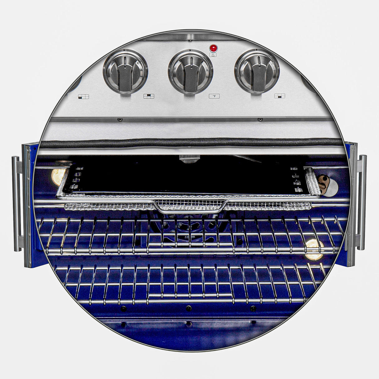 FORNO Massimo 36" 5.36 cu. ft. Freestanding French Door Gas Range with 6 Burners, FFSGS6439-36