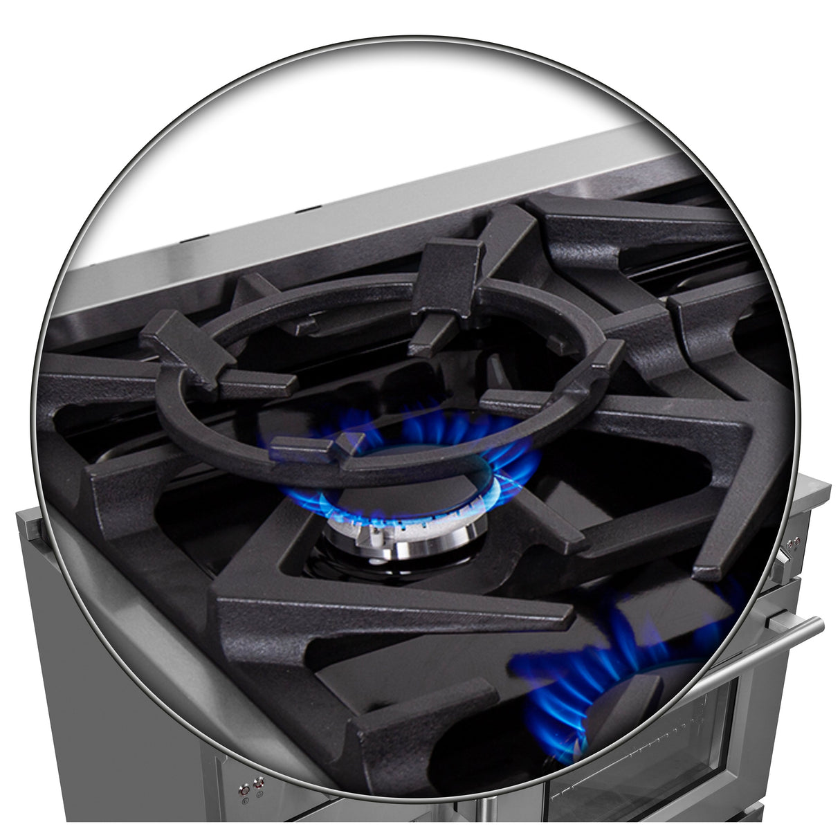 FORNO Massimo 48″ 6.58 cu. ft. Freestanding French Door Gas Range with 8 Burners, FFSGS6439-48