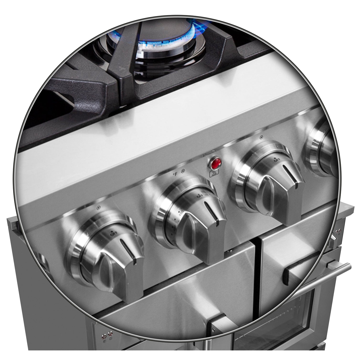 FORNO Massimo 48″ 6.58 cu. ft. Freestanding French Door Gas Range with 8 Burners, FFSGS6439-48