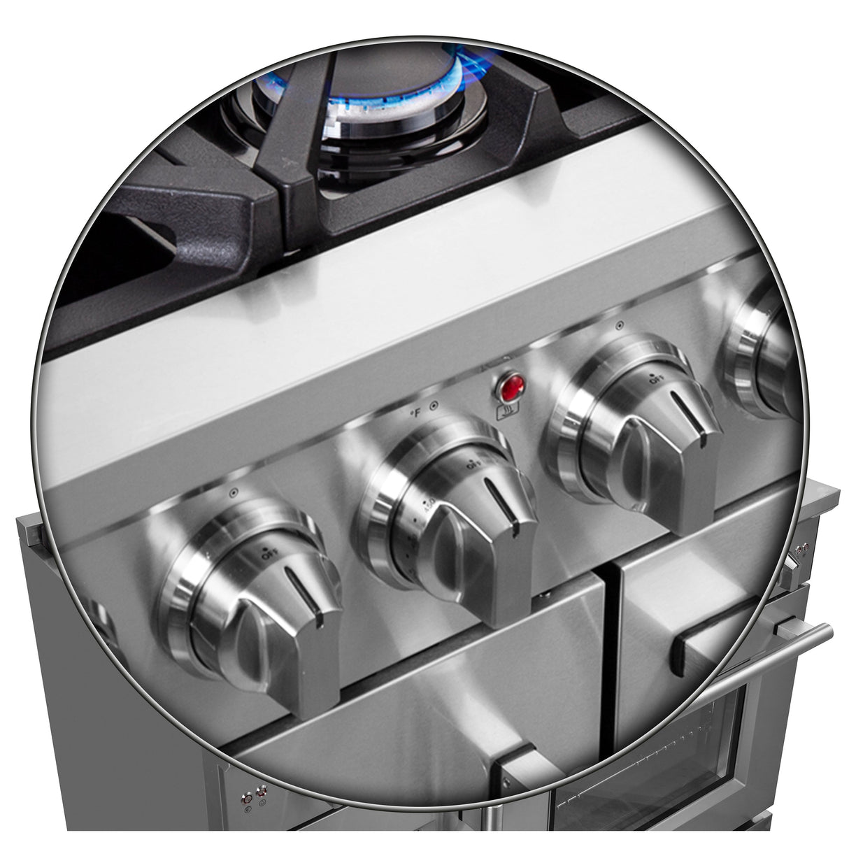 FORNO Massimo 48″ 6.58 cu. ft. Freestanding French Door Gas Range with 8 Burners, FFSGS6439-48