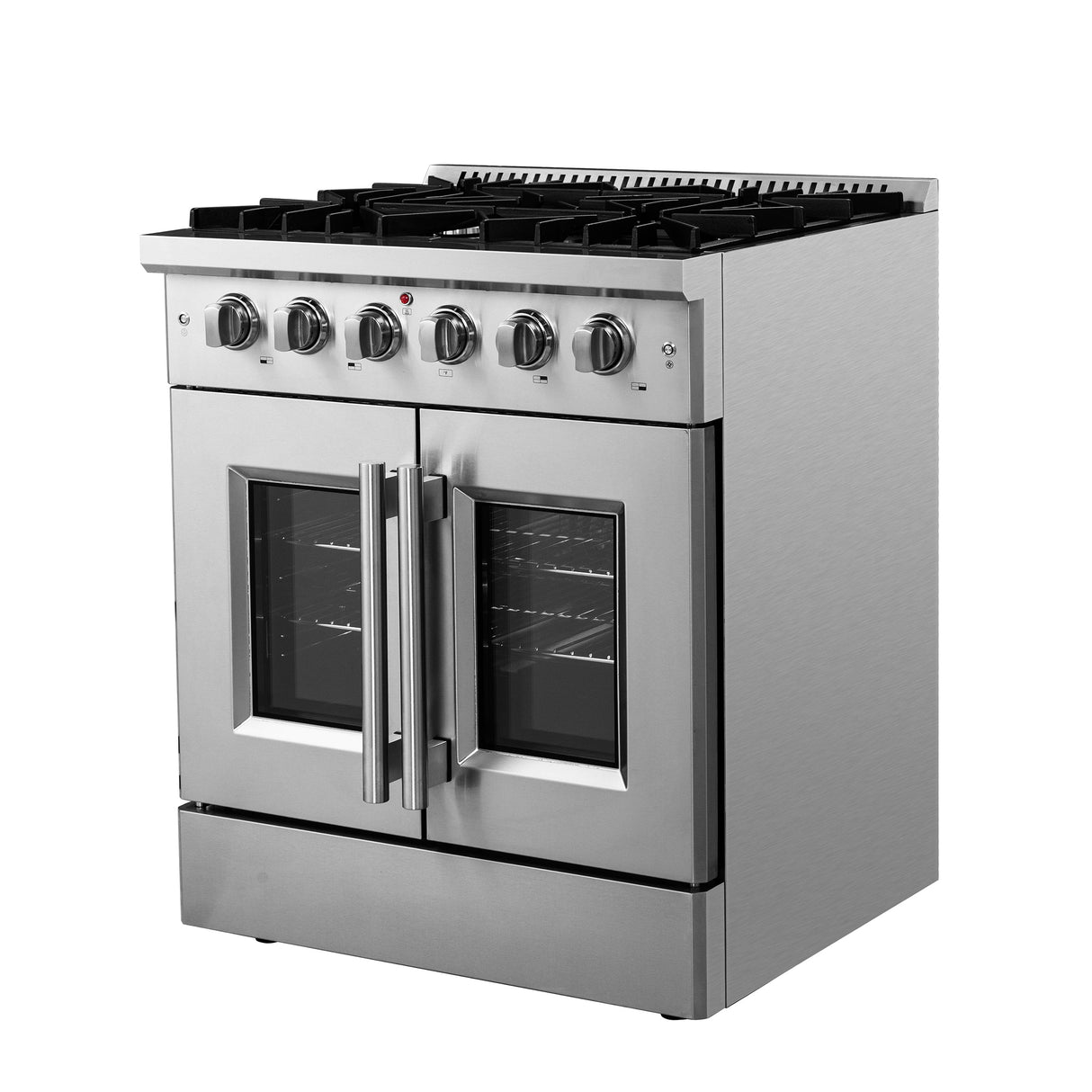 FORNO Galiano 30" 4.32 cu. ft. Freestanding Gas Range with French Door and 5 Burners, FFSGS6444-30
