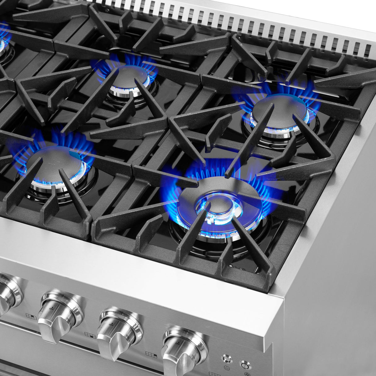 FORNO Galiano 48" 6.58 cu. ft. Freestanding Gas Range with French Door and 8 Burners, FFSGS6444-48