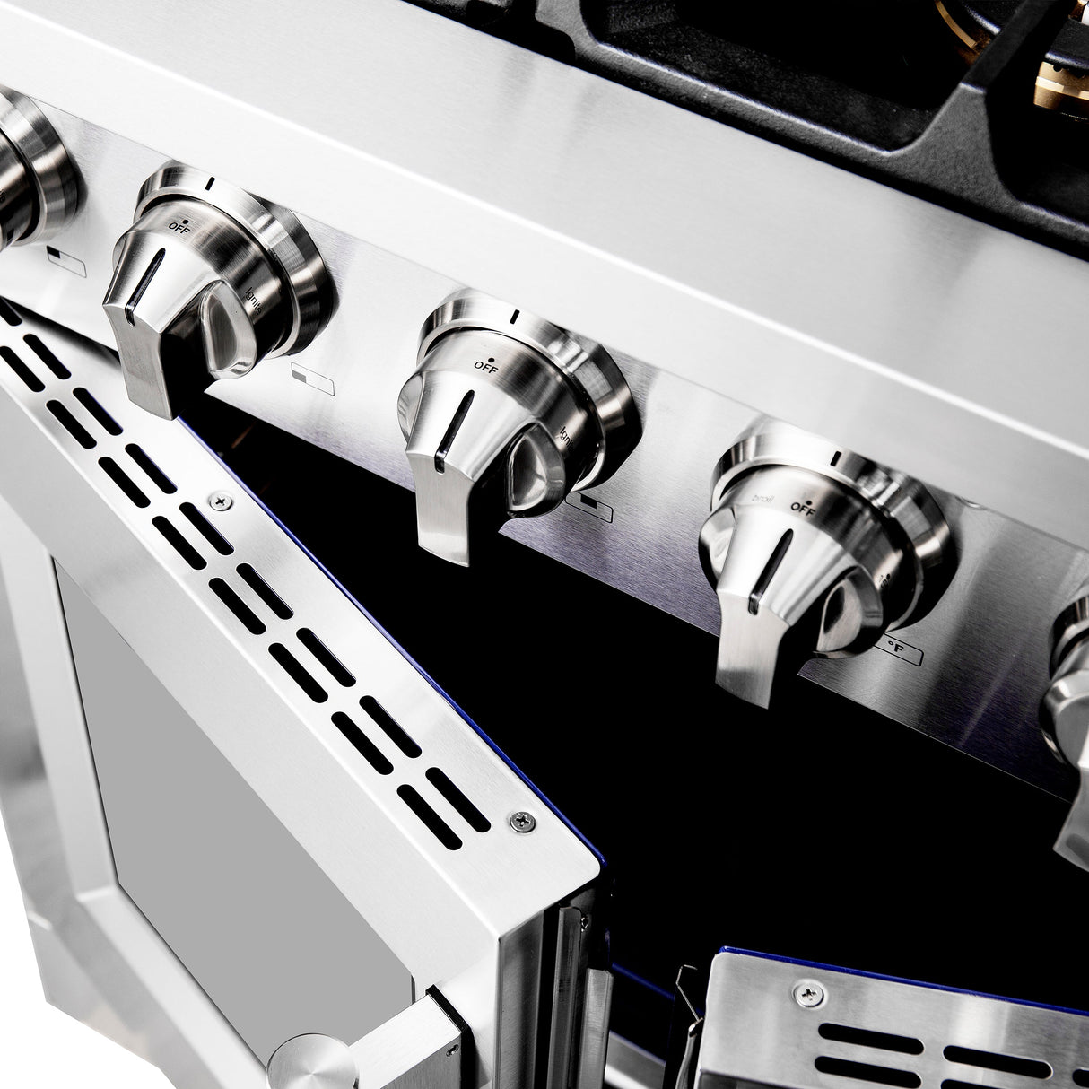 FORNO Capriasca 36" 5.36 cu. ft. Professional Gas Range with French Door and 6 Sealed Burners, FFSGS6460-36