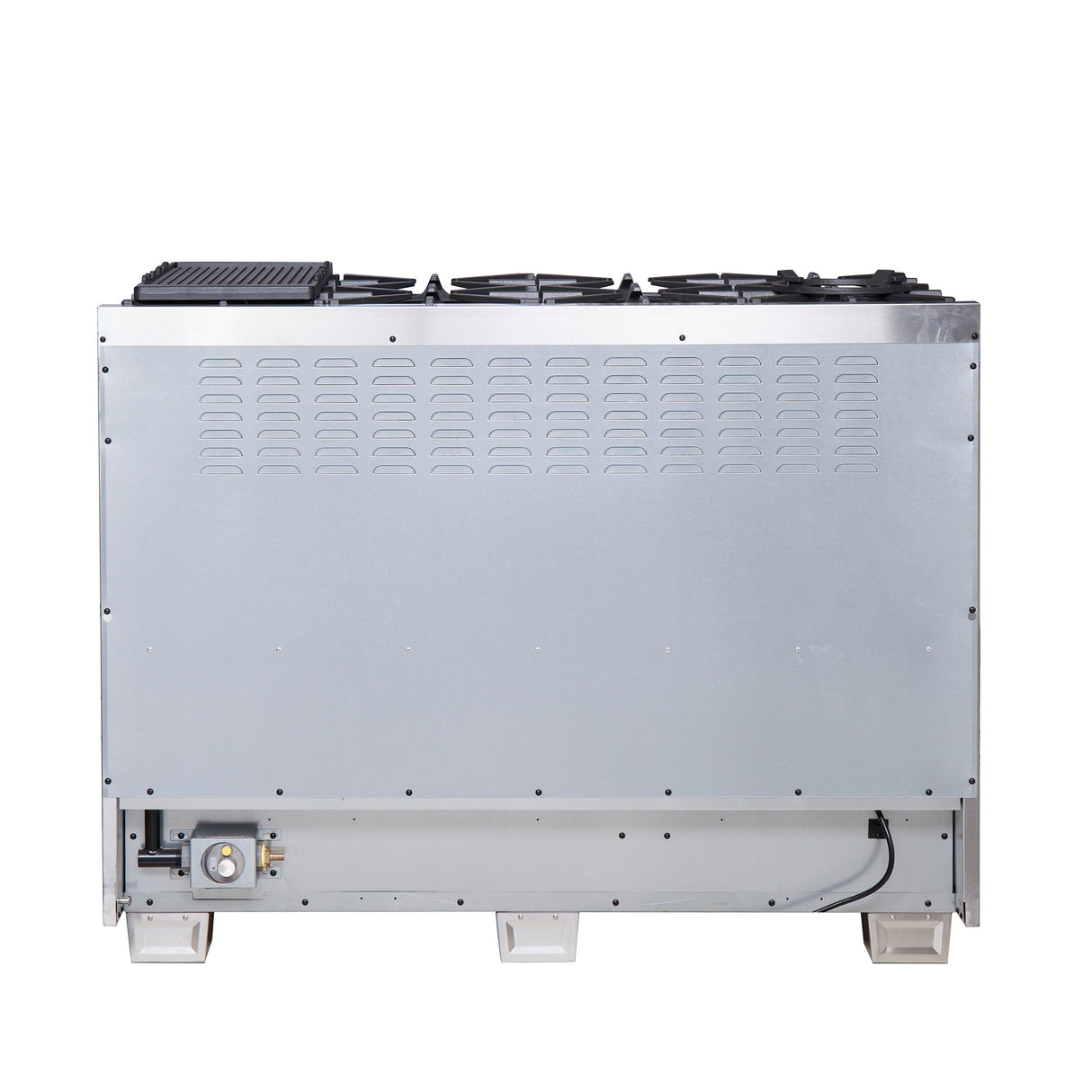 FORNO Capriasca 48" 6.58 cu. ft. Professional Gas Range with French Door and 8 Sealed Burners, FFSGS6460-48