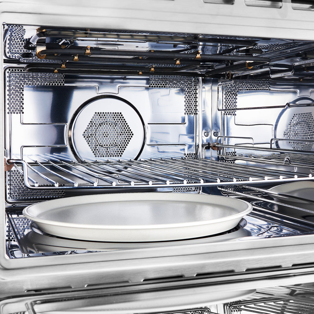 FORNO Espresso Oliena 24" 1.6 cu. ft. Built-In Microwave Oven in White with Silver Handles, FMWDR3093-24WHT