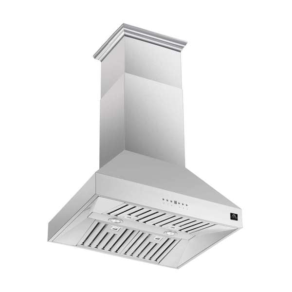 FORNO Coppito 36" 1,200 CFM Island Range Hood in Stainless Steel, FRHIS5129-36