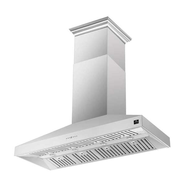 FORNO Coppito 60" 1,200 CFM Island Range Hood in Stainless Steel, FRHIS5129-60