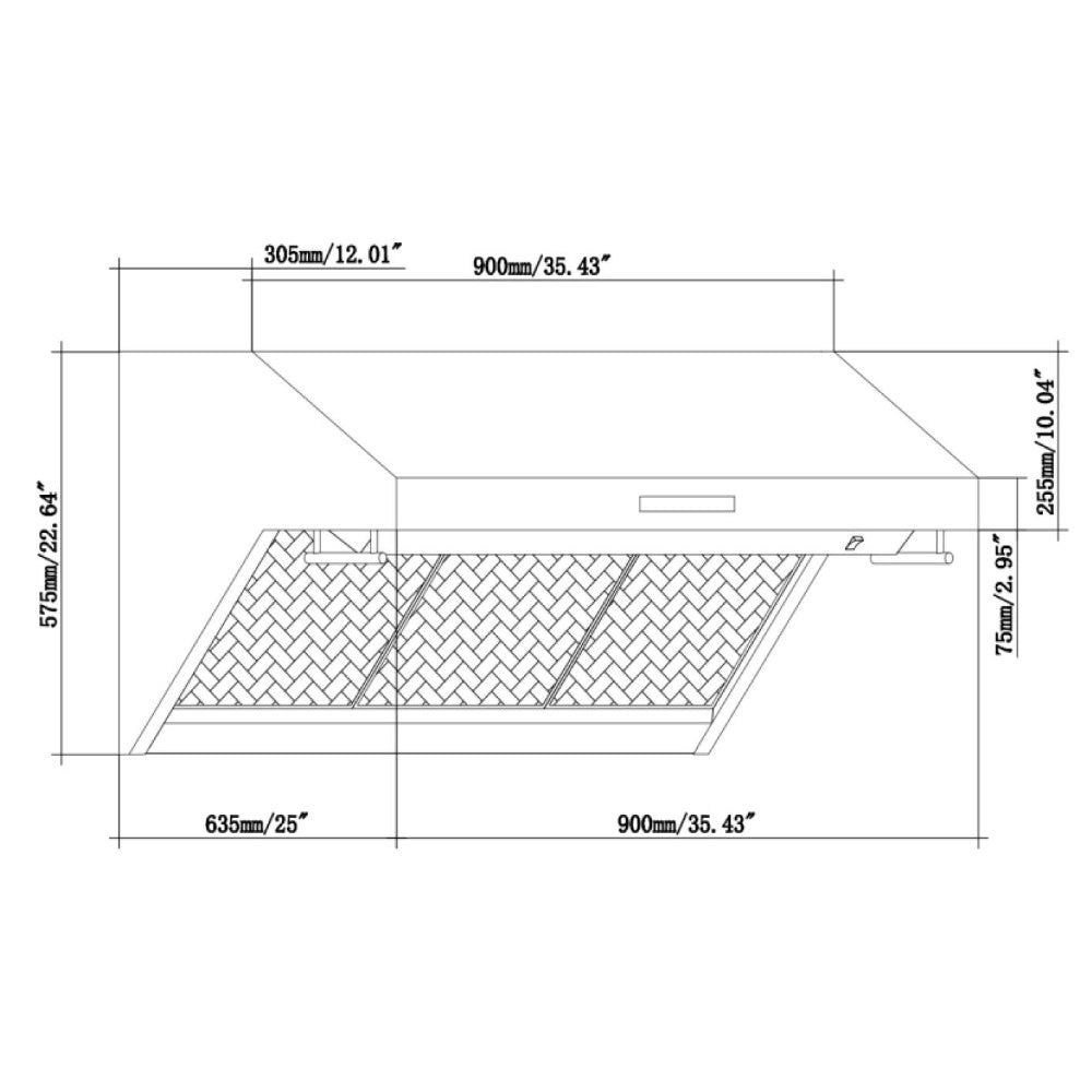FORNO Appliance Package- 36 Inch Dual Fuel Range, Wall Mount Range Hood, AP-FFSGS6156-36