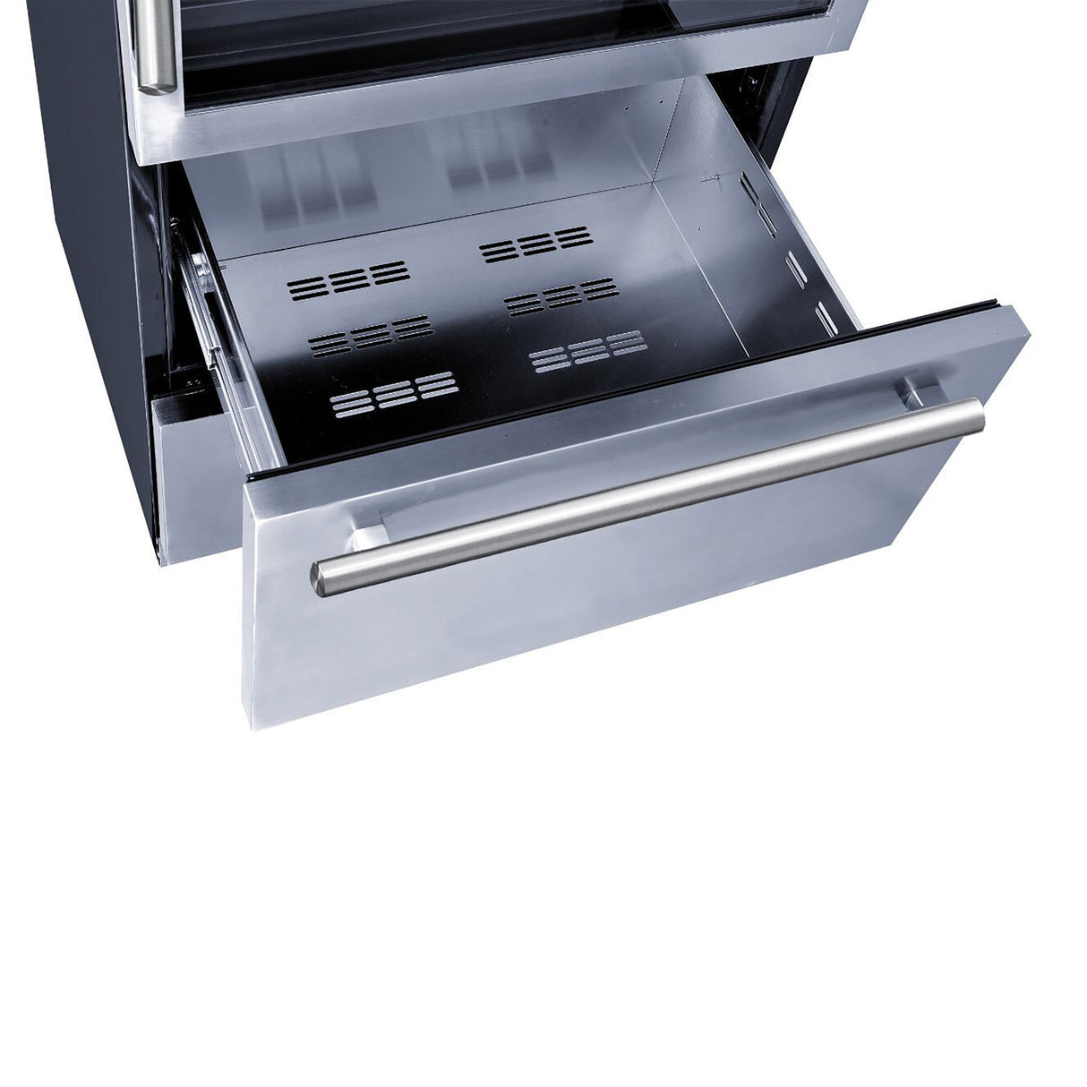 FORNO Capraia 30" 144 Bottle & 200 Can Triple Zone Wine Cooler, FWCDR6661-30S