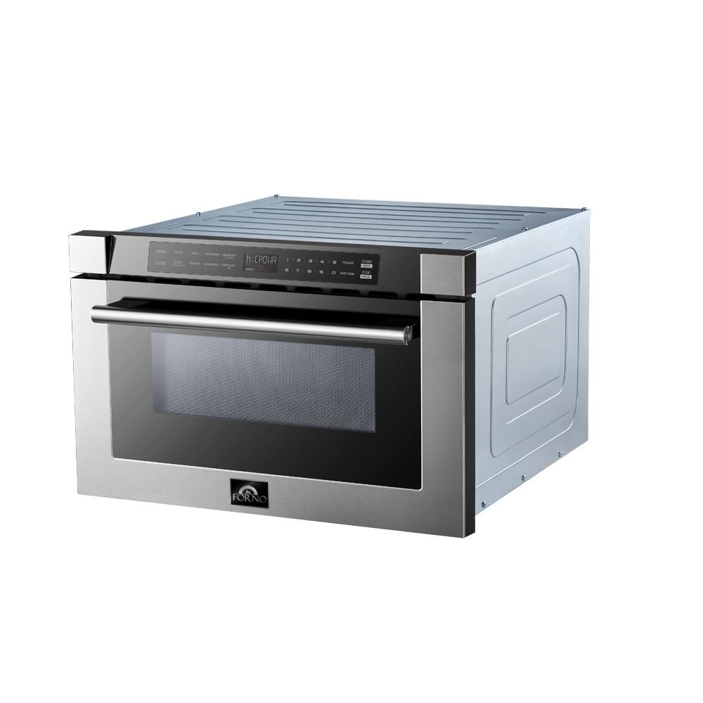 FORNO Appliance Package - 48" Gas Burner, Electric Oven Range, Range Hood, 36" Refrigerator, Dishwasher, Microwave Drawer, AP-FFSGS6156-48-22