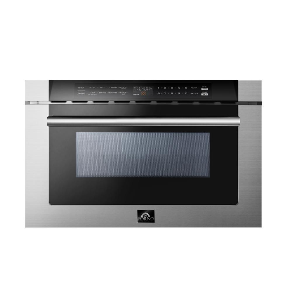 FORNO Package - 36" Dual Fuel Range, Range Hood, Refrigerator, Microwave, Dishwasher