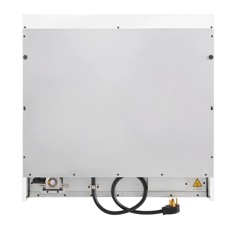 FORNO Antico 36" 4.5 cu. ft. Dual Fuel Range with 6 Sealed Burners in White with Antique Brass Accents, FFSGS6113-36WHT