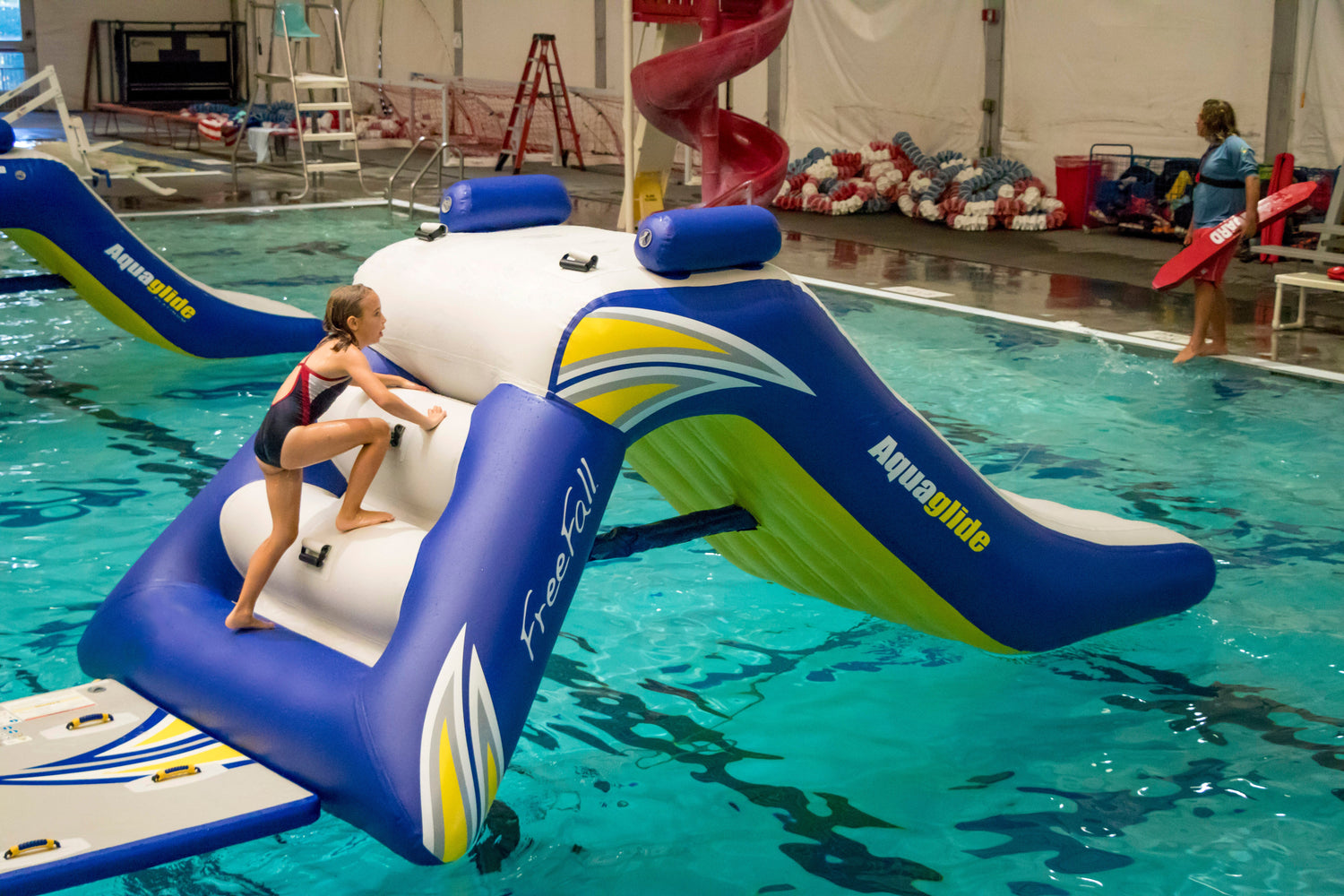 Aquaglide Freefall 6' Water Bouncer Climbing Slide