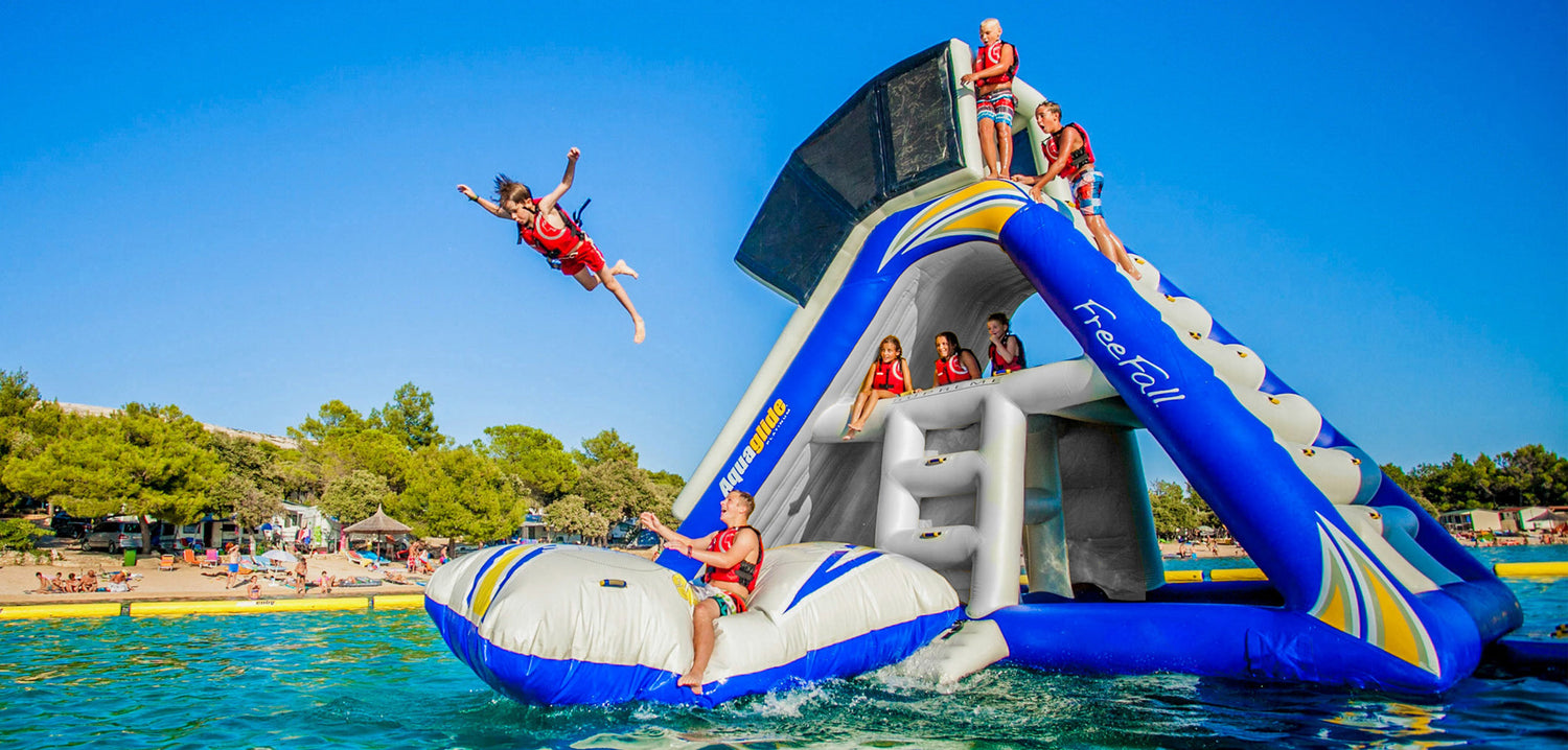 Aquaglide Freefall Supreme TR Inflatable Water Park