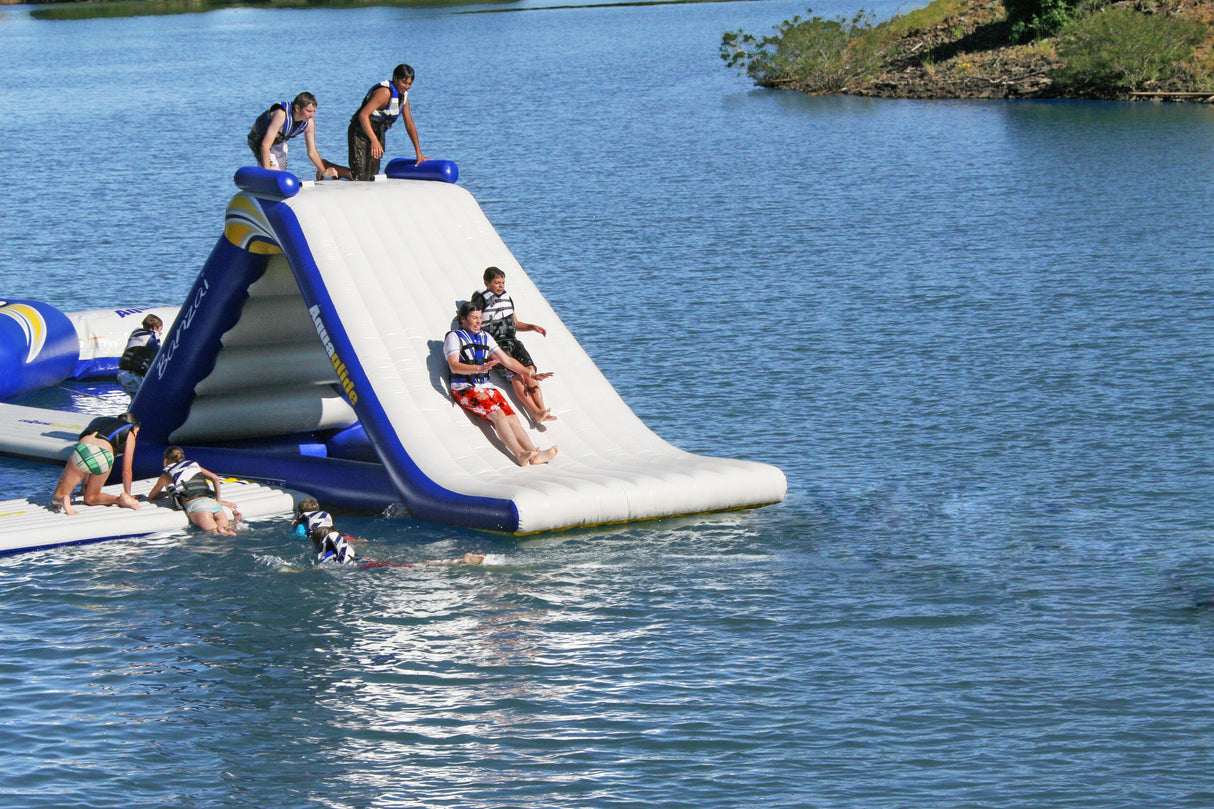 Aquaglide Freefall Extreme Aquapark Climbing Wall and Waterslide