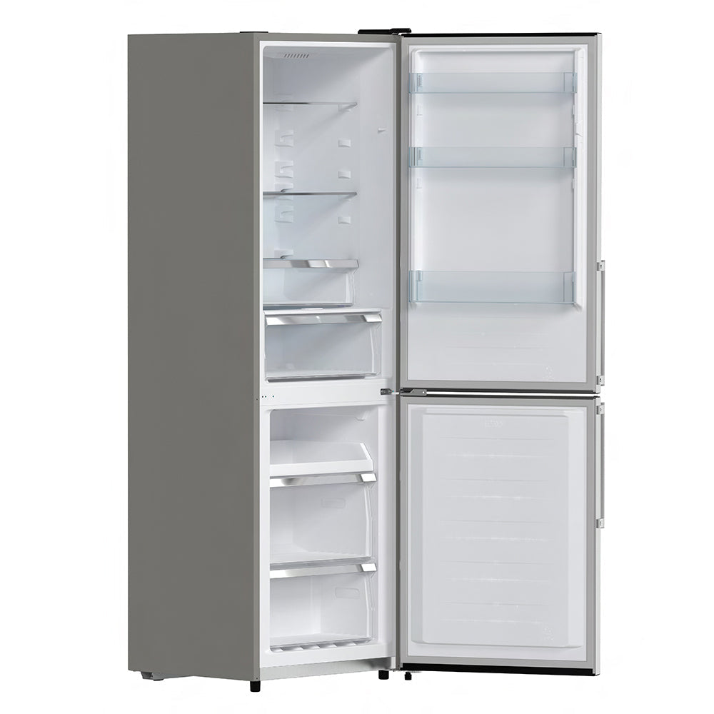 FORNO Guardia 23.4" 10.8 cu. ft. Right Swing Refrigerator with Bottom Freezer in Stainless Steel, FFFFD1778-24RS