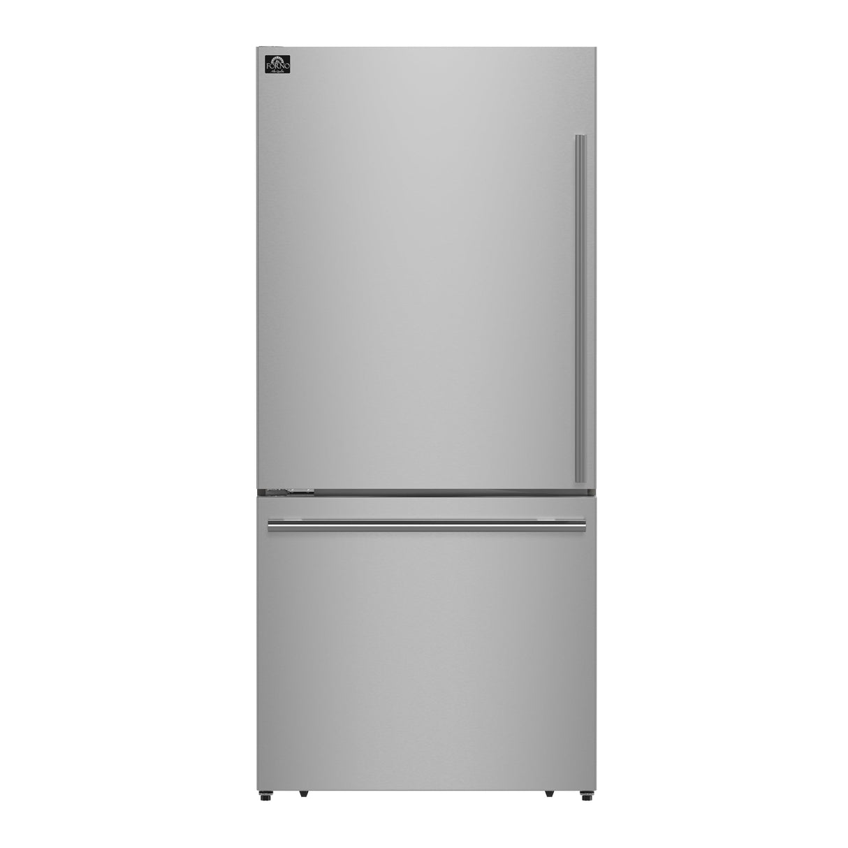 FORNO Espresso Milano 62" 34.4 cu. ft. Side-By-Side Refrigerator with Ice Maker in Stainless Steel, FFFFD1787-60S