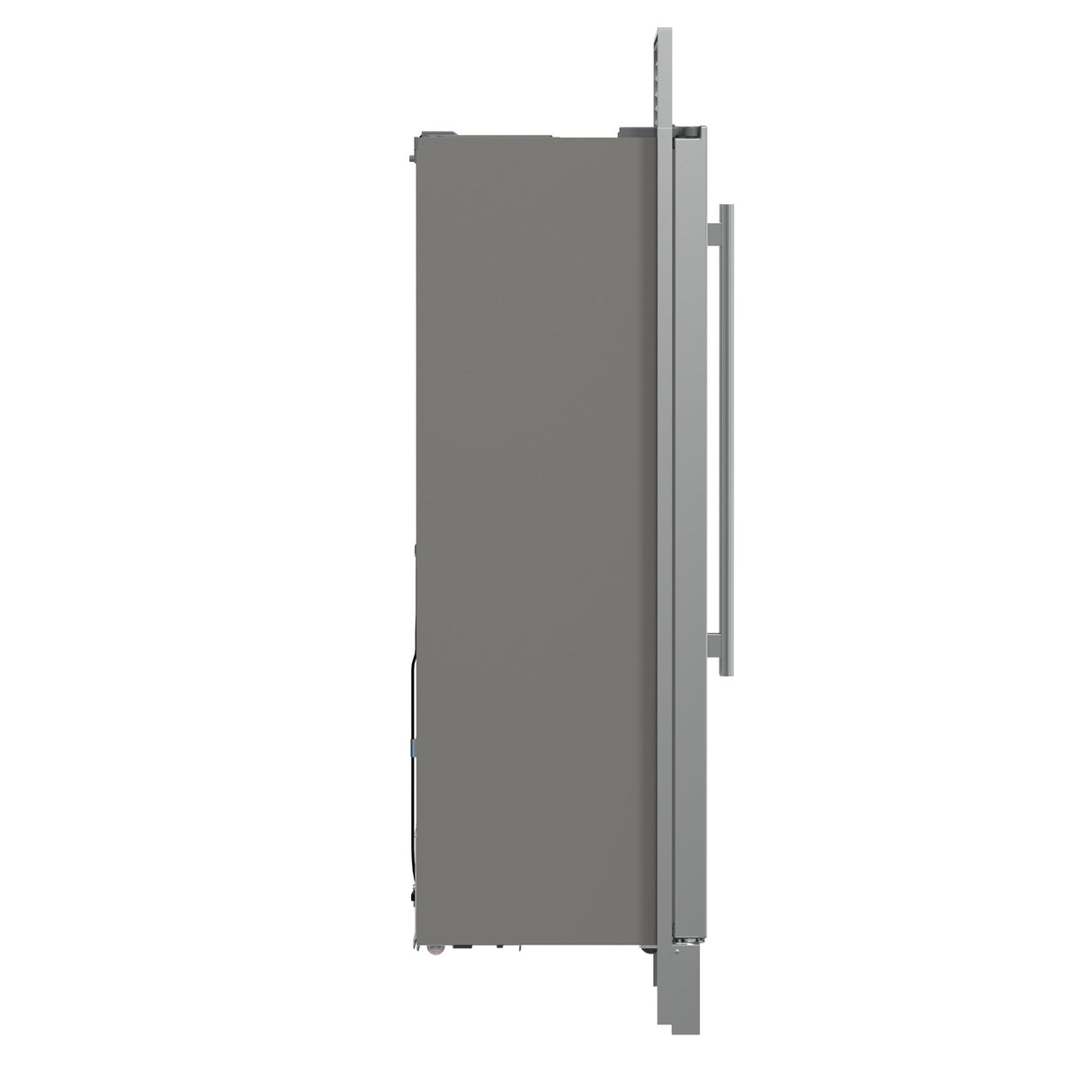 FORNO Salerno 37" 15.6 cu. ft. Side-by-Side Built-In Refrigerator in Stainless Steel and Grill Trim Kit, FFRBI1805-37SG